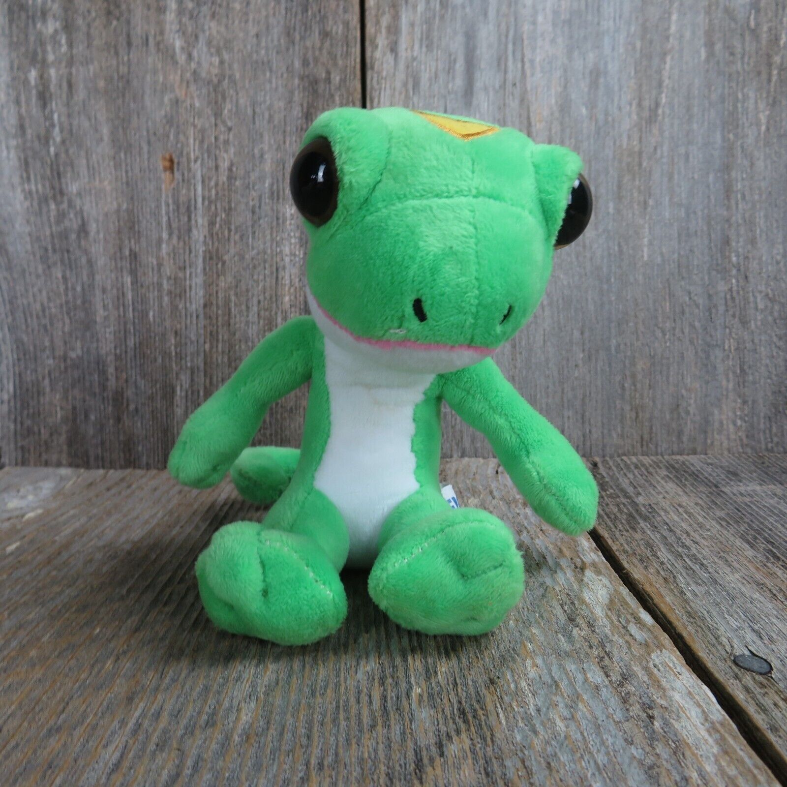 Geico Gecko Lizard Plush Green Yellow Insurance Promotional Stuffed An ...