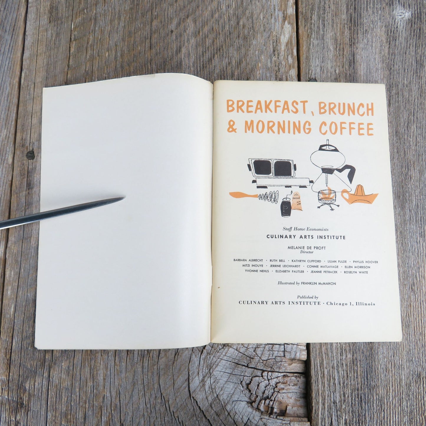 262 Brunch Breakfast Recipes Cookbook Culinary Arts Institute 1955 Vintage Pamphlet Morning Coffee