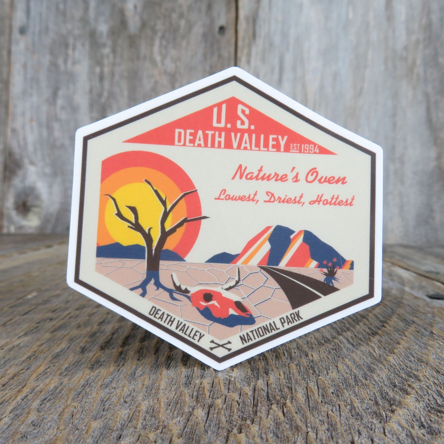 Death Valley National Park Sticker California Color Travel Souvenir Natures Oven Laptop Outdoors