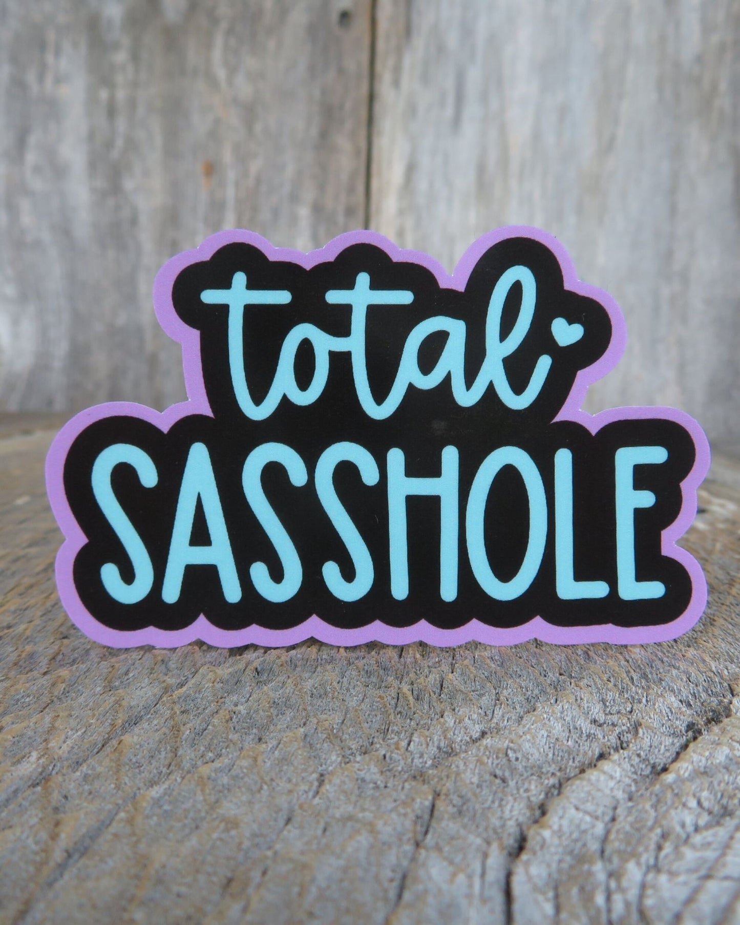 Total Sasshole Sticker Sassy People Full Color Social Outspoken Sarcastic Phrase Stickers