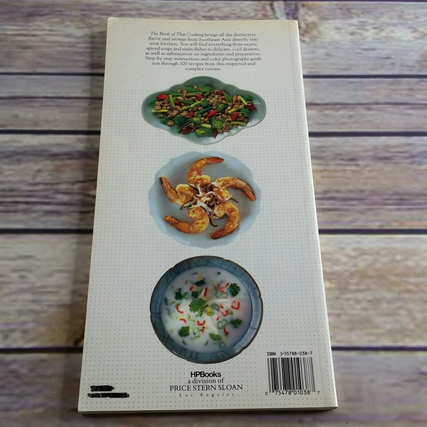 Vintage Cookbook The Book of Thai Cooking Recipes 1992 HP Books Hilaire Walden Paperback