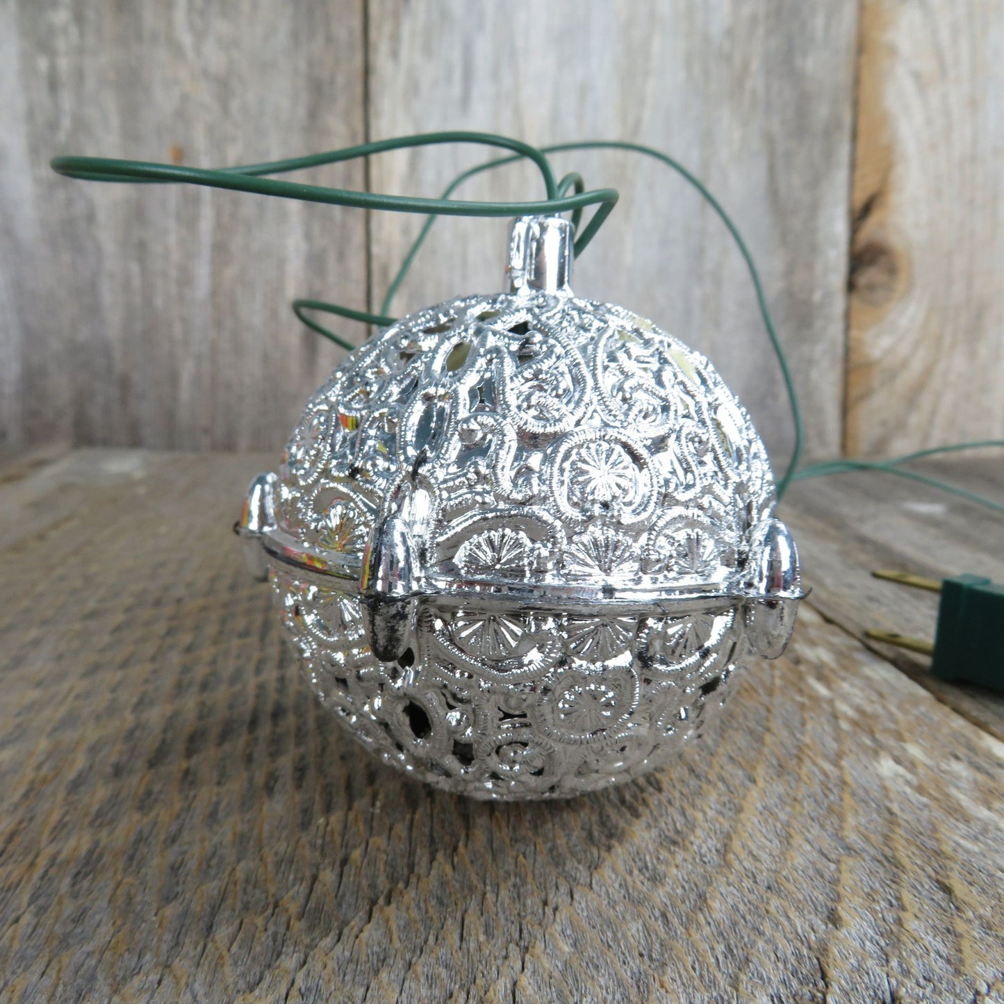 Vintage Chirping Bird Ornament Everglow Electronic Chirp Christmas Silver Ball Singing Video