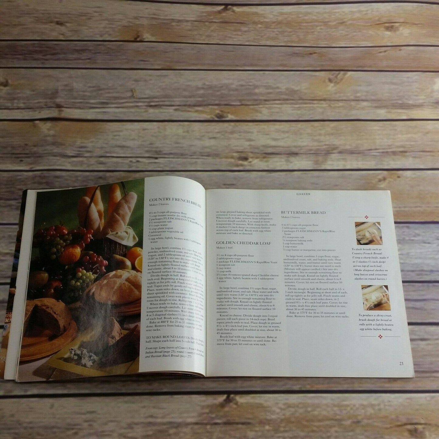 Vintage Cookbook Fleischmann Yeast Best Ever Breads Recipes Book 1993 Specialty Brands Paperback Book