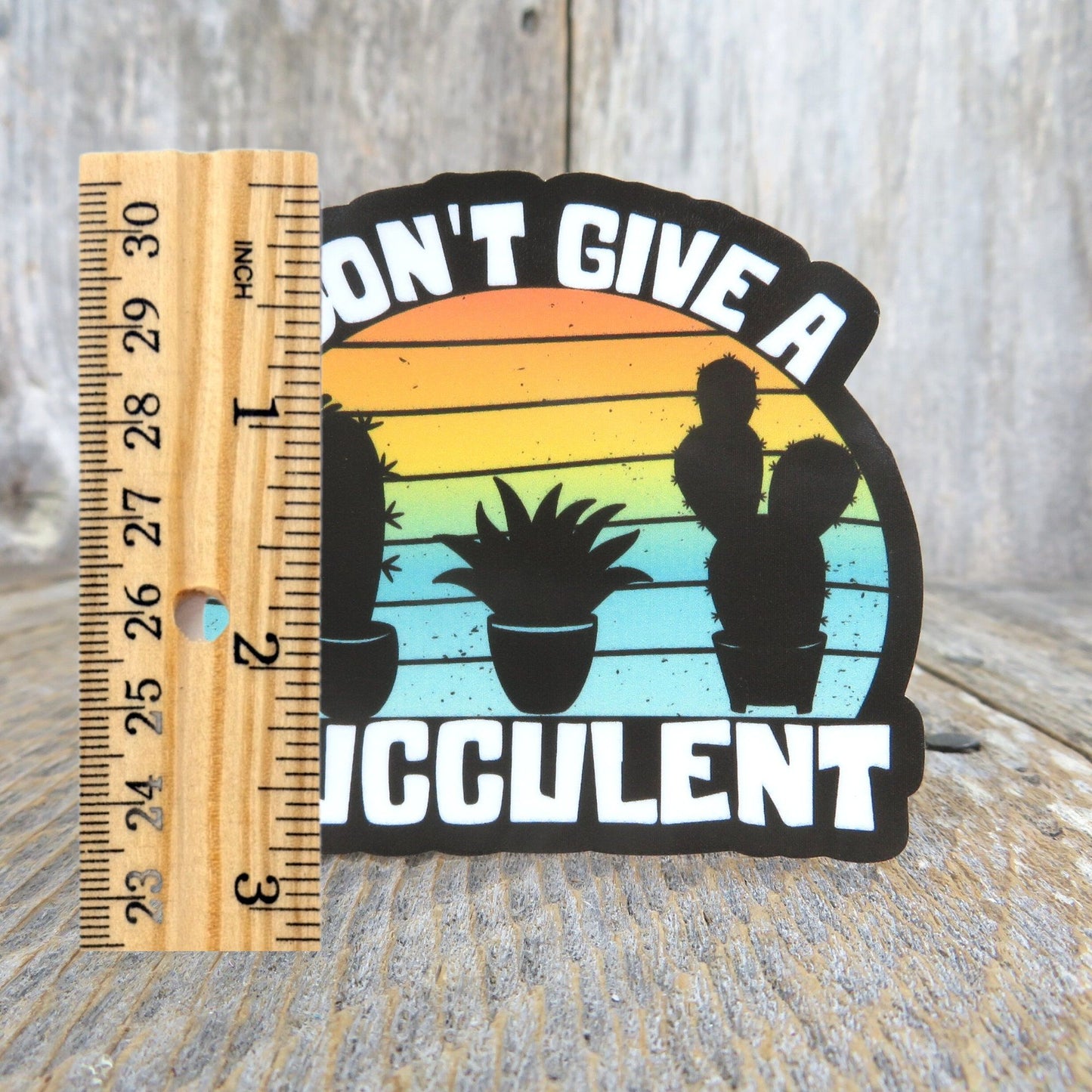 I Don't Give a Fucculent Sticker Succulent Plant Addict Funny Swear Word Cactus