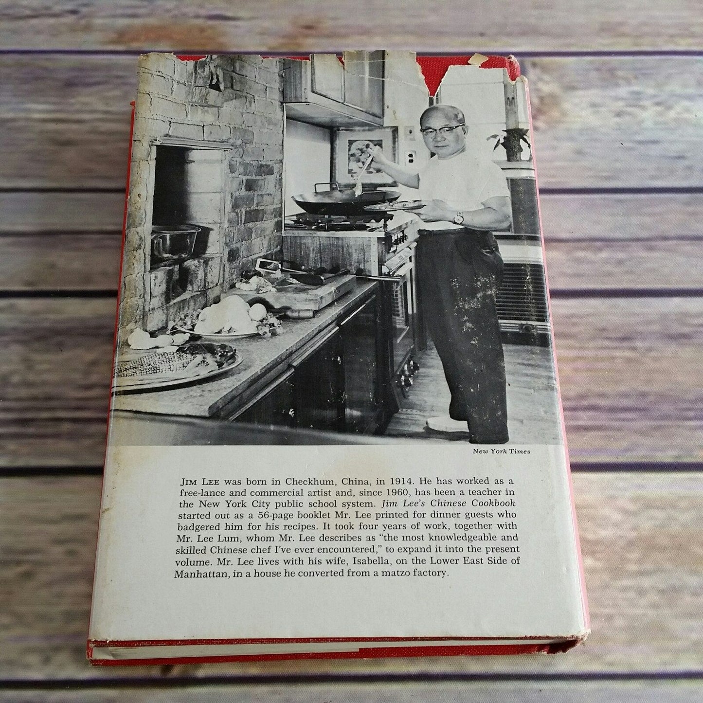 Vintage Cookbook Chinese Cooking Recipes 1968 Hardcover WITH Dust Jacket Jim Lee