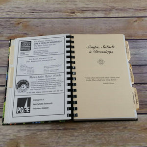 Vintage California Cook Book Hospice Community Cookbook Garberville CA Humboldt Redwoods 1994 Spiral Bound Hardcover