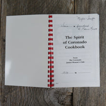 Load image into Gallery viewer, Vintage California Cookbook Coronado Junior Woman&#39;s Club The Spirit of Coronado