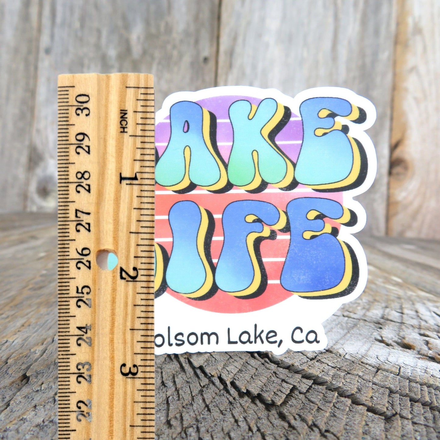 Lake Life Sticker Folsom Lake California Waterproof Fishing Camping Outdoors Souvenir Sacramento