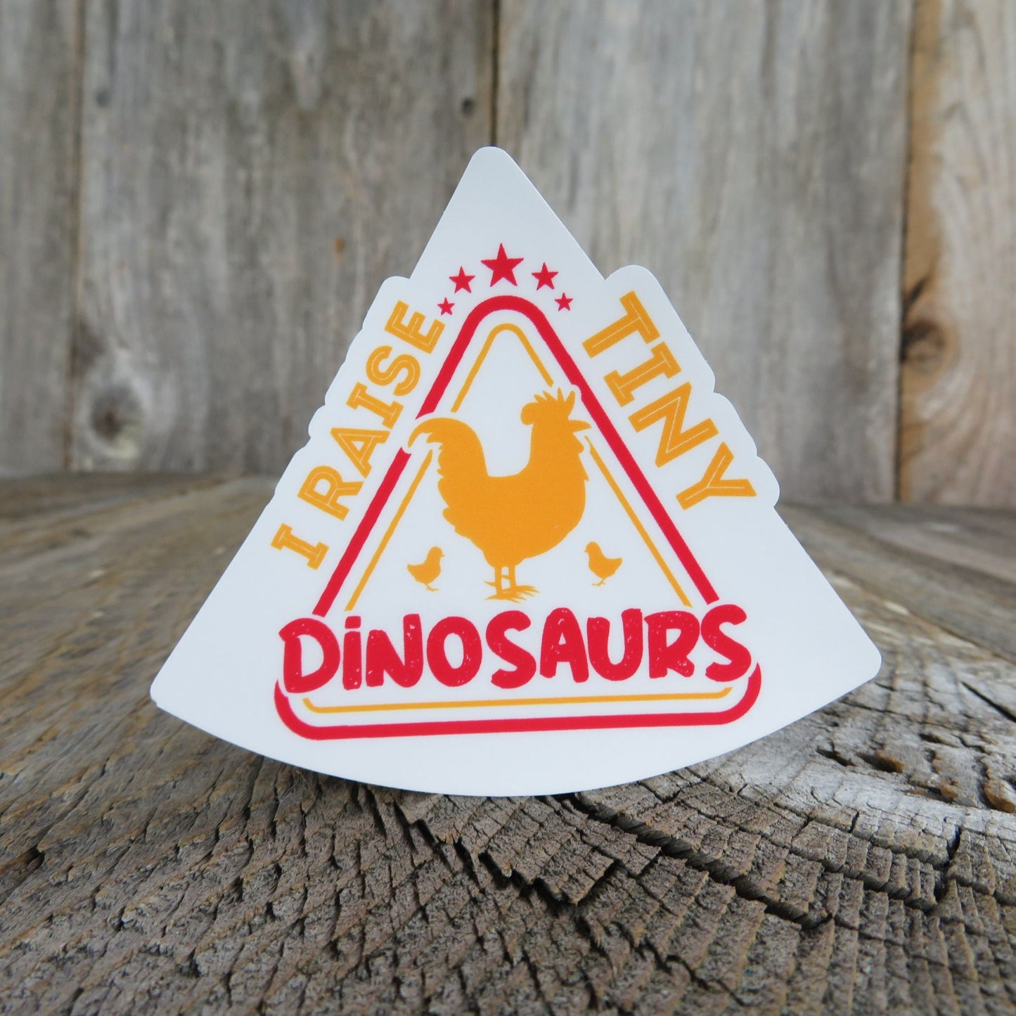 Chicken Farmer Stickers I Raise Tiny Dinosaurs Waterproof Urban Chicken Farmer Full Color Birds