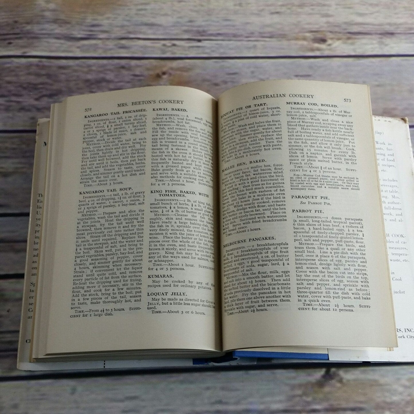 Vintage Cookbook English Cookery Recipes Hardcover with Dust Jacket Mrs. Beeton New and Revised Edition 1940s 1950s 1960s