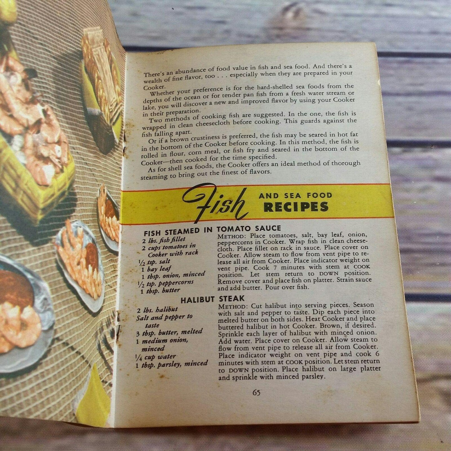 Vintage Cookbook National Presto Cooker Recipes Book Instructions Time Tables 1947 Canning Book Booklet Model 60