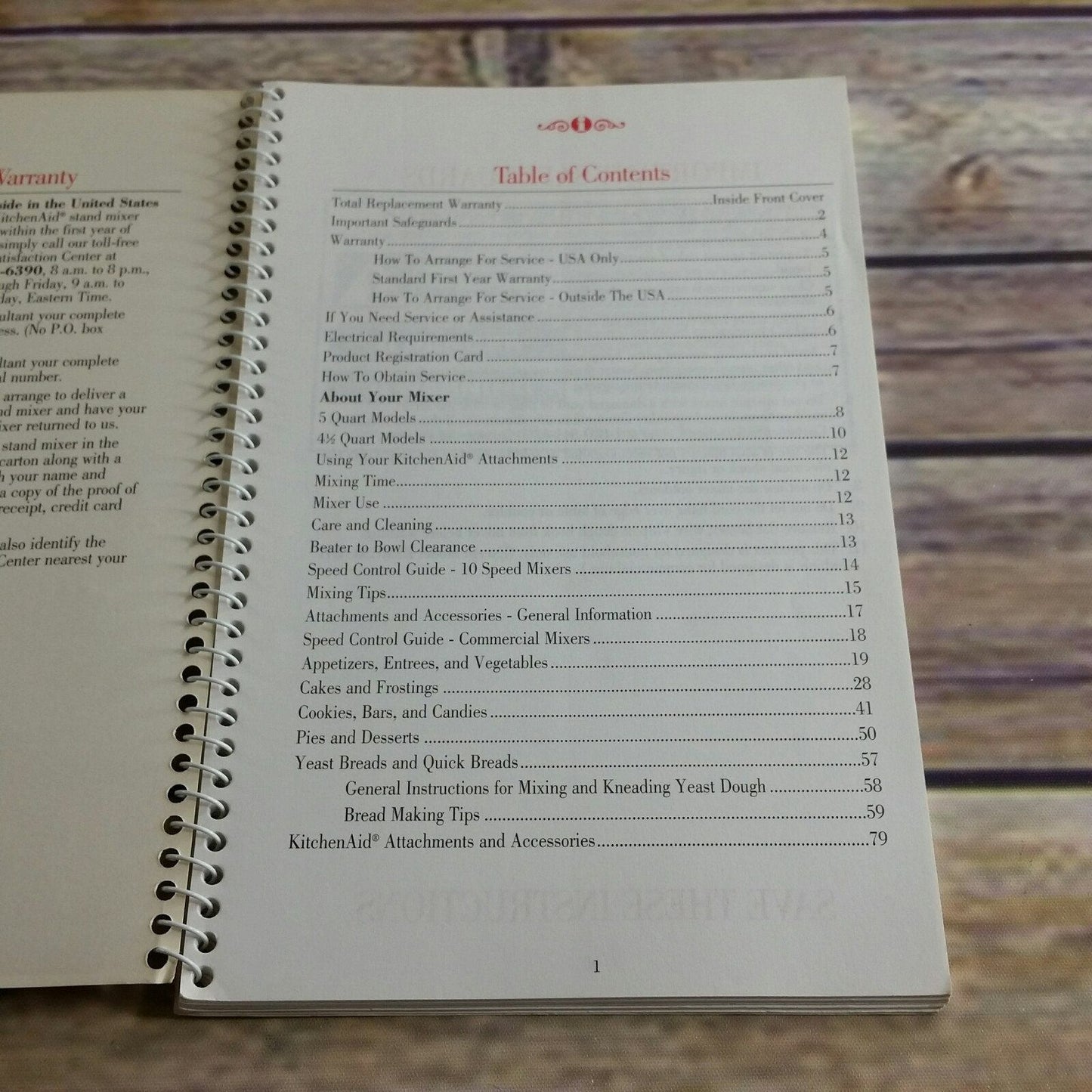 Kitchen Aid Stand Mixer Instructions and Recipes 9704323 KitchenAid 5 Qt 4.5 Qt Manual Cookbook