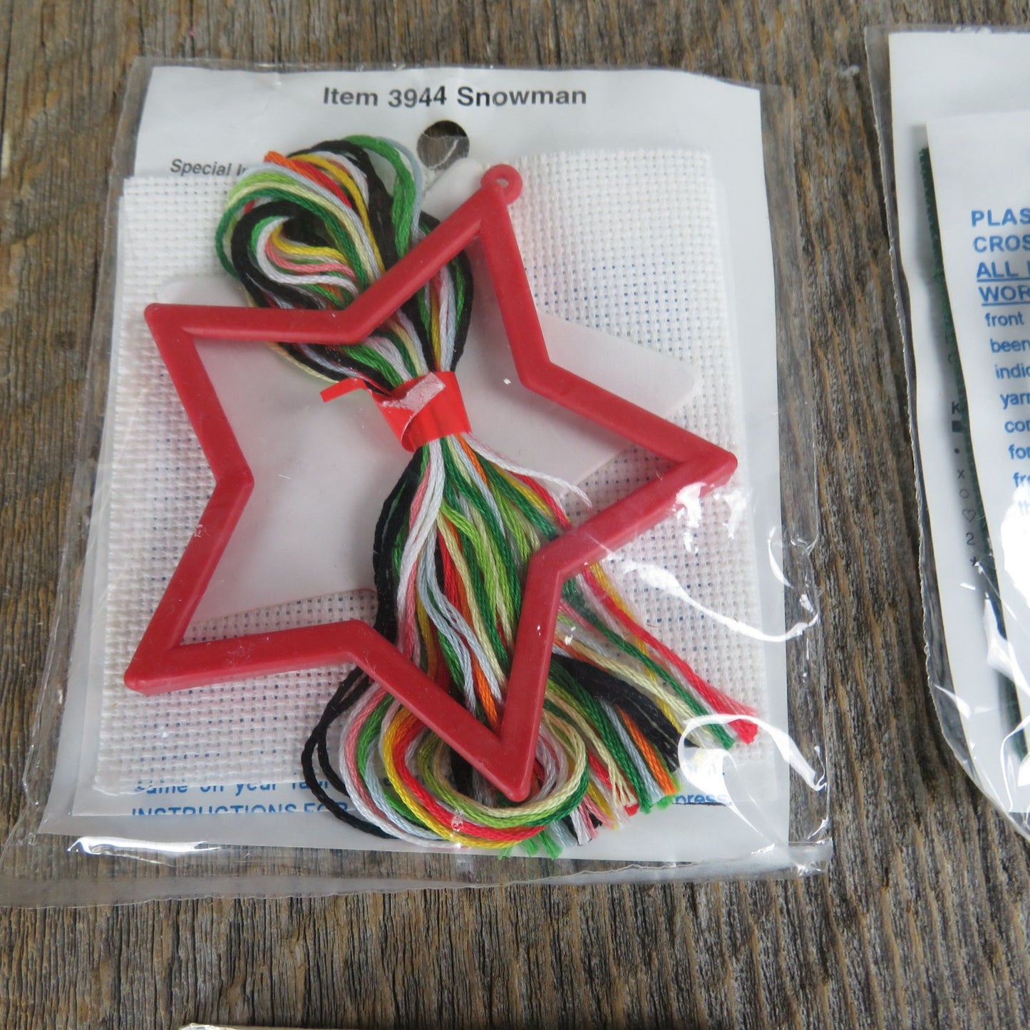 Counted Cross Stitch Ornament Kit Lot Christmas Santa Stitch n Frame Needle Magic Inc Lot A