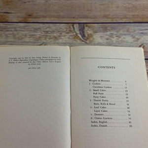 Vintage Cookbook Danish Home Baking Traditional Danish Recipes 1962 Hardcover Book Karen Berg Cookies Cakes Pastries Bread Desserts