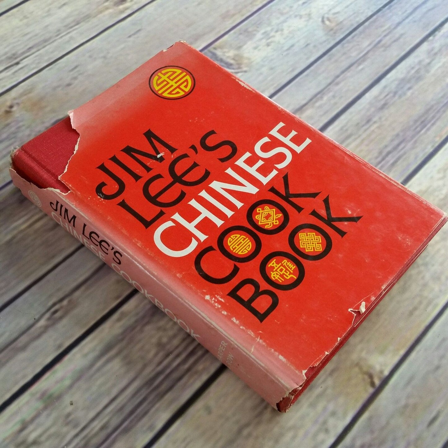Vintage Cookbook Chinese Cooking Recipes 1968 Hardcover WITH Dust Jacket Jim Lee