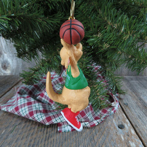 Vintage Basketball Kangaroo Ornament Dunkin Roo Hallmark Christmas 1993