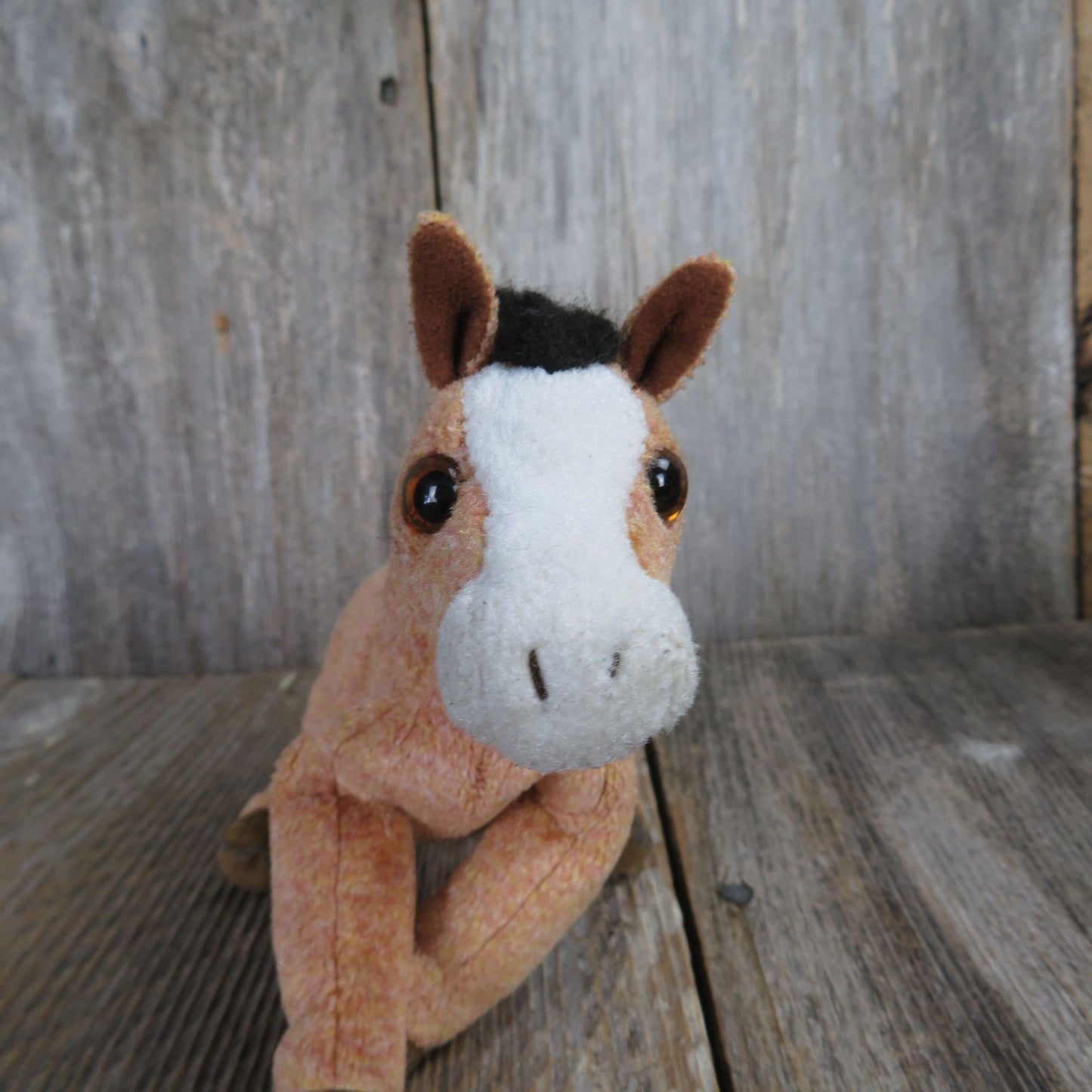 Vintage Horse Plush Beanie Pony Oats Ty Bean Bag Stuffed Animal 2000