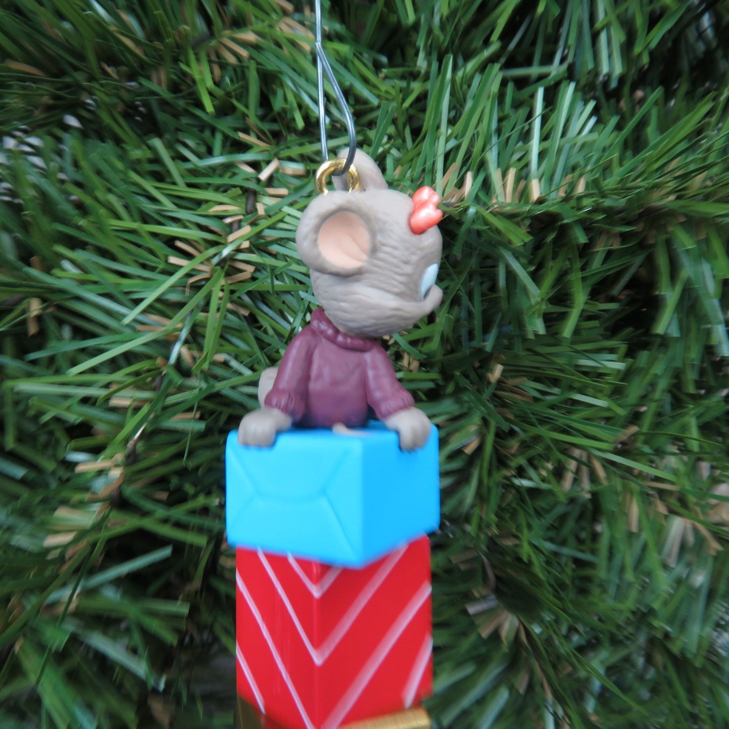 Vintage Mice Gifts Mom and Dad Ornament Christmas Hallmark 1997