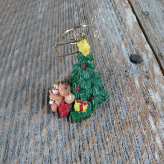 Vintage Mouse by the Christmas Tree Ornament Russ Tiny Treasured Trimmings