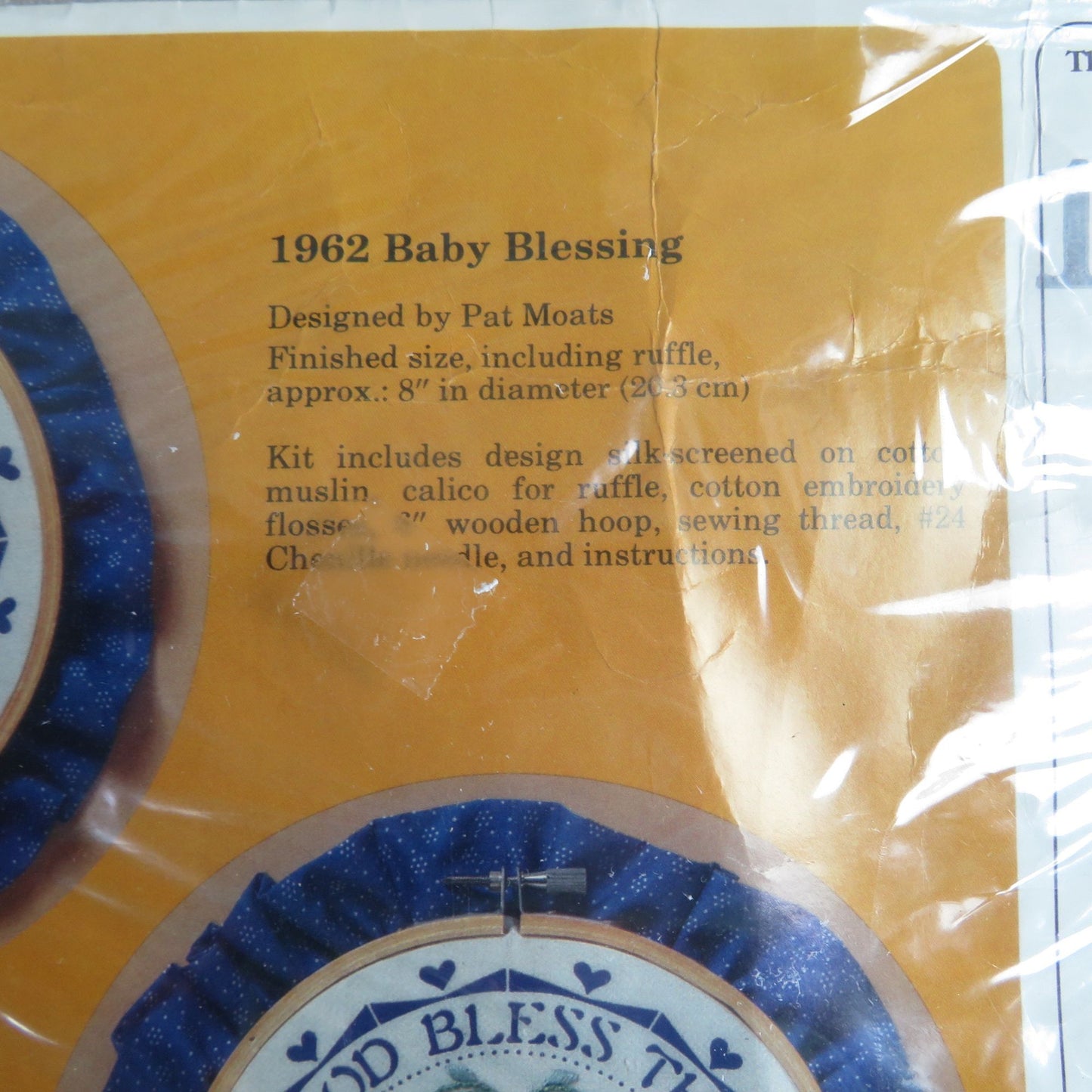 Baby Blessing Embroidery Kit Creative Circle Baby Shower Gift Needlecraft Nursery Decor