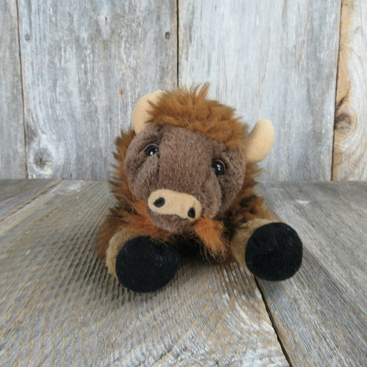 Bison Buffalo Plush Bull Wishpets Paquito 2005 Stuffed Animal Toy Souvenir Park