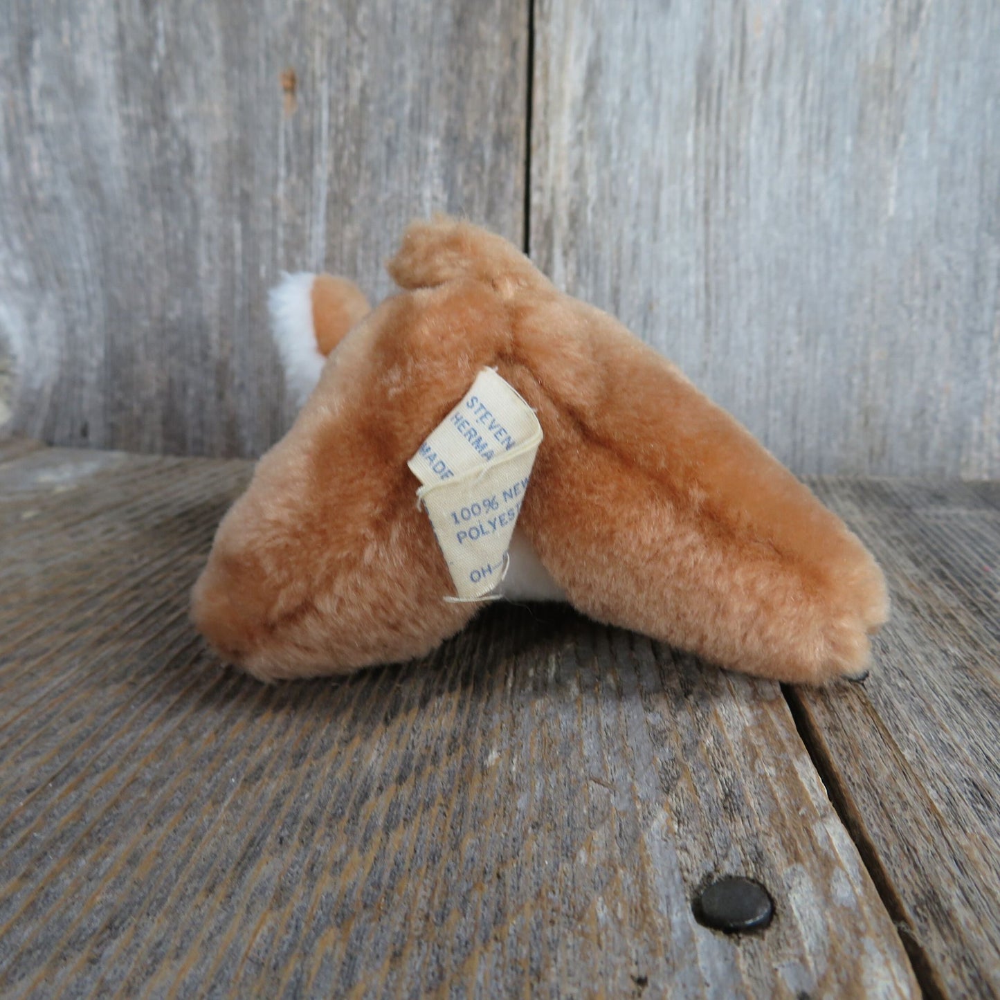 Vintage Koala Bear Plush Tan Brown White Belly Blue Bow Stuffed Animal Steven MFG