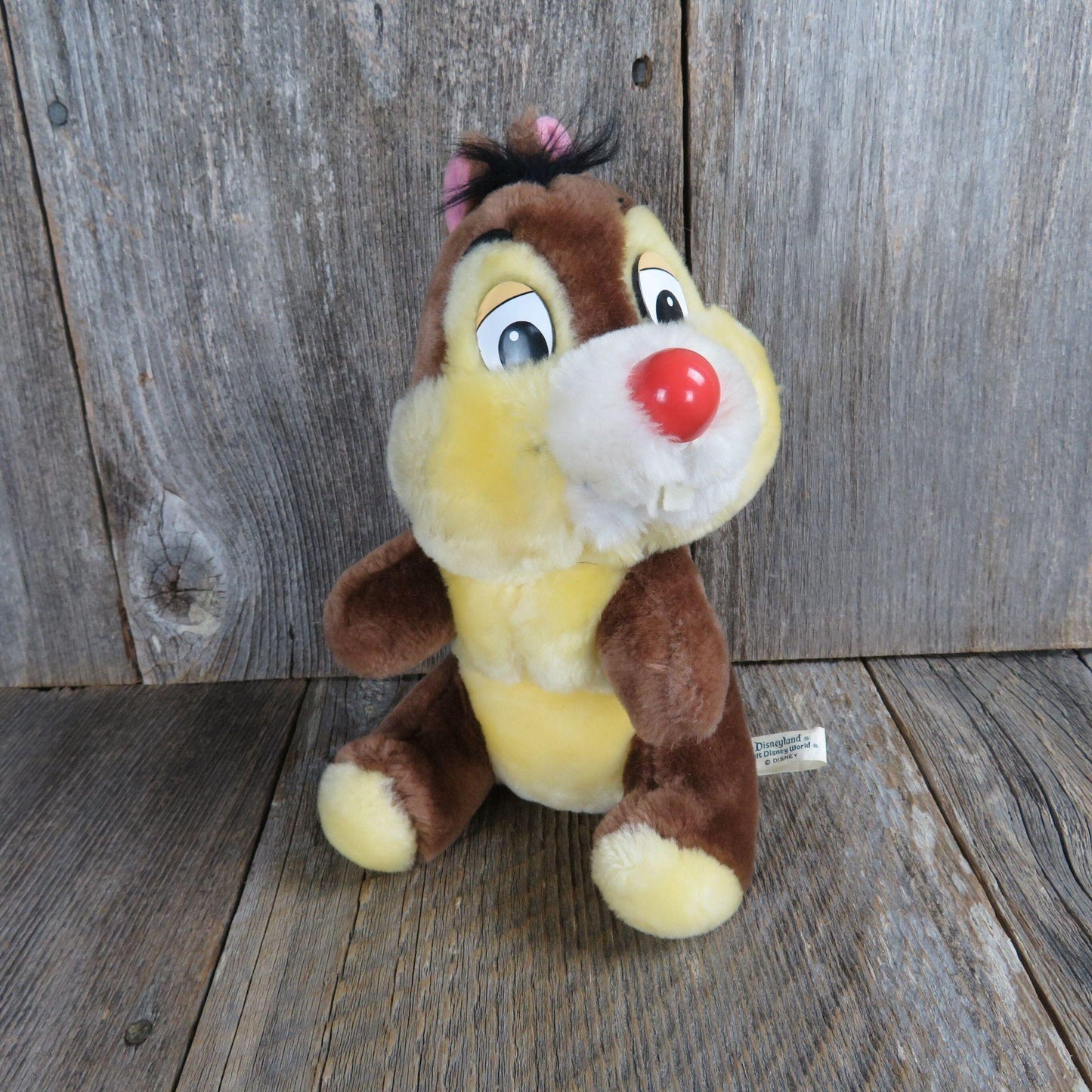 Vintage Chipmunk Plush Chip and Dale Walt Disney World Stuffed Animal Movie Character