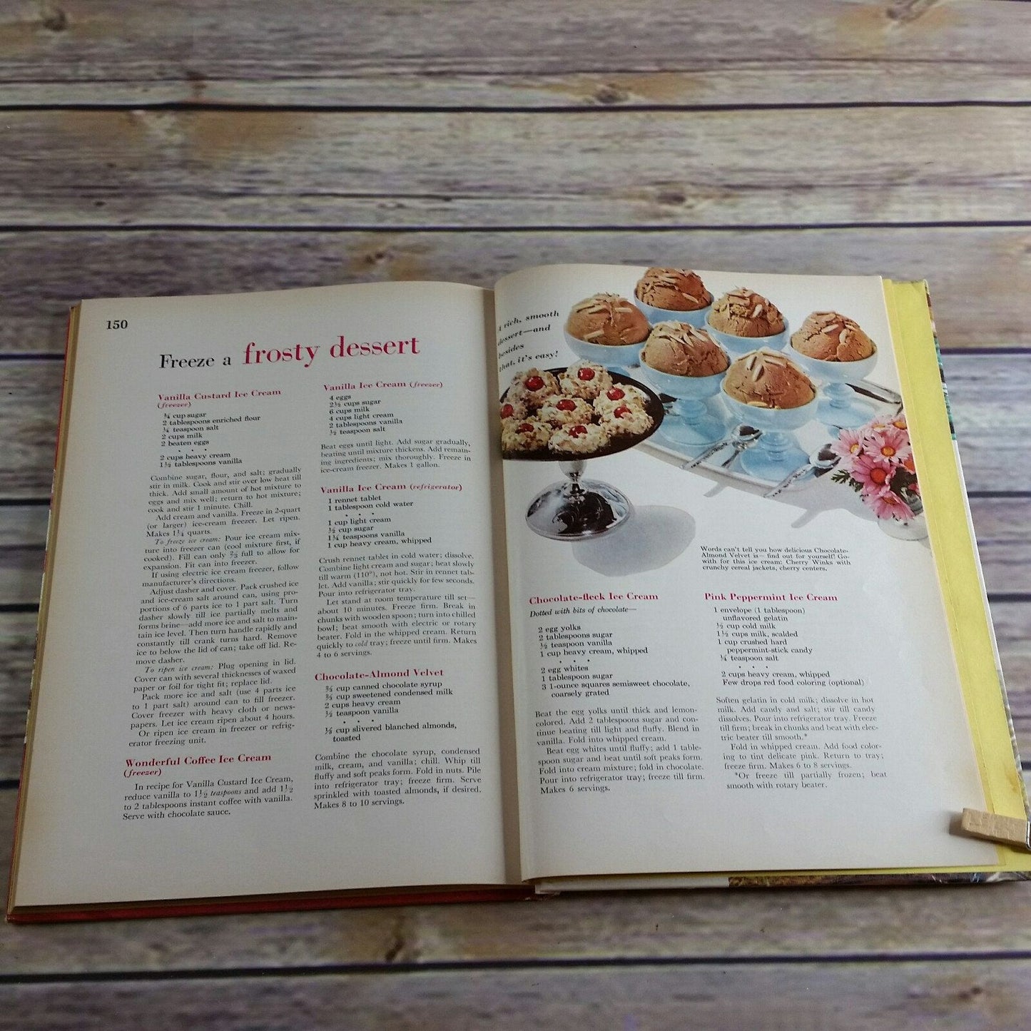 Vintage Cookbook Desserts Cook Book 1969 Hardcover 8th Printing Over 400 Recipes Better Homes and Gardens