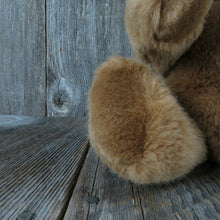 Load image into Gallery viewer, Vintage Jointed Bear Plush Brown Stuffed Animal Jointed Expressly Mervyns