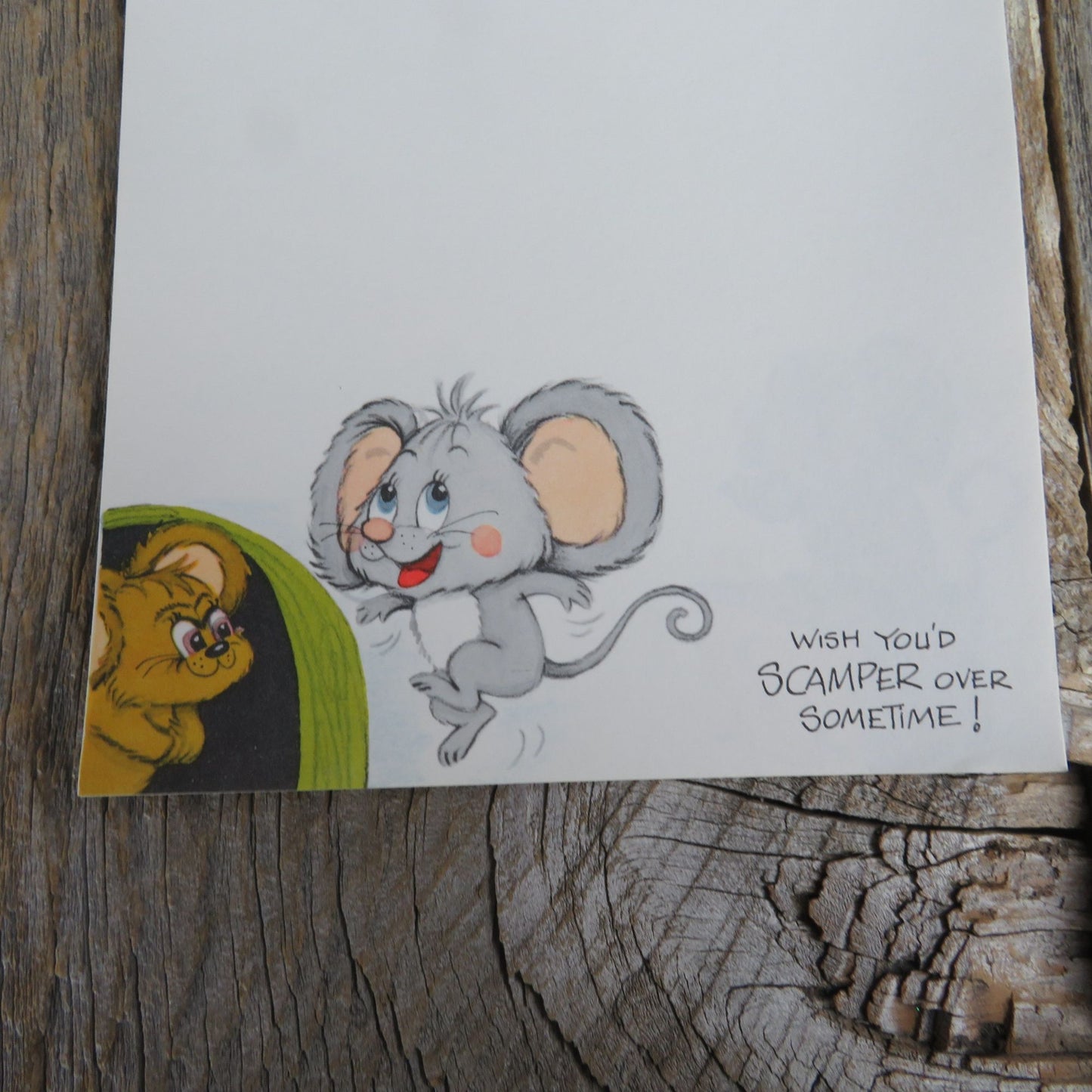 Vintage Cute Mouse Writing Paper Pad Stationery Pip Squeaks Tablet Vagabond Creations