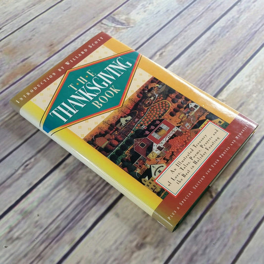 Vintage Cookbook The Thanksgiving Book Recipes 1995 Hardcover Jerome Agel Jason Shulman Lore Tales Poems Prayers - At Grandma's Table