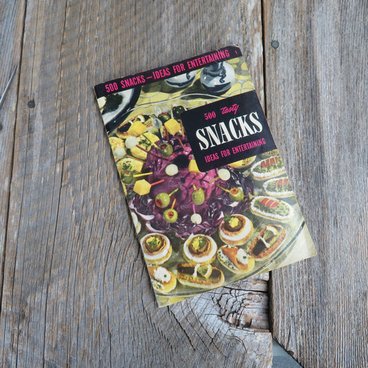 500 Tasty Snacks Cookbook Culinary Arts Institute 1949 Vintage Pamphlet Recipes Ideas for Entertaining Canapes Sandwiches Hors D'oeuvres