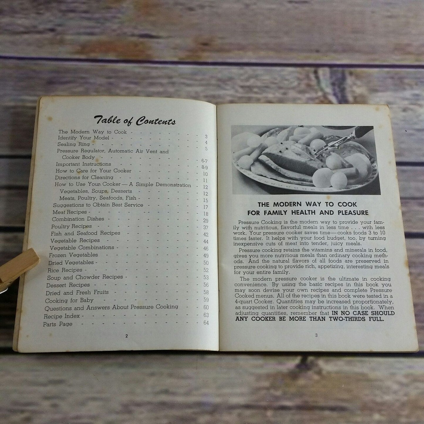 Vintage Cookbook Presto Pressure Cooker Instructions Recipes 1973 Manual Paperback Booklet Pamphlet