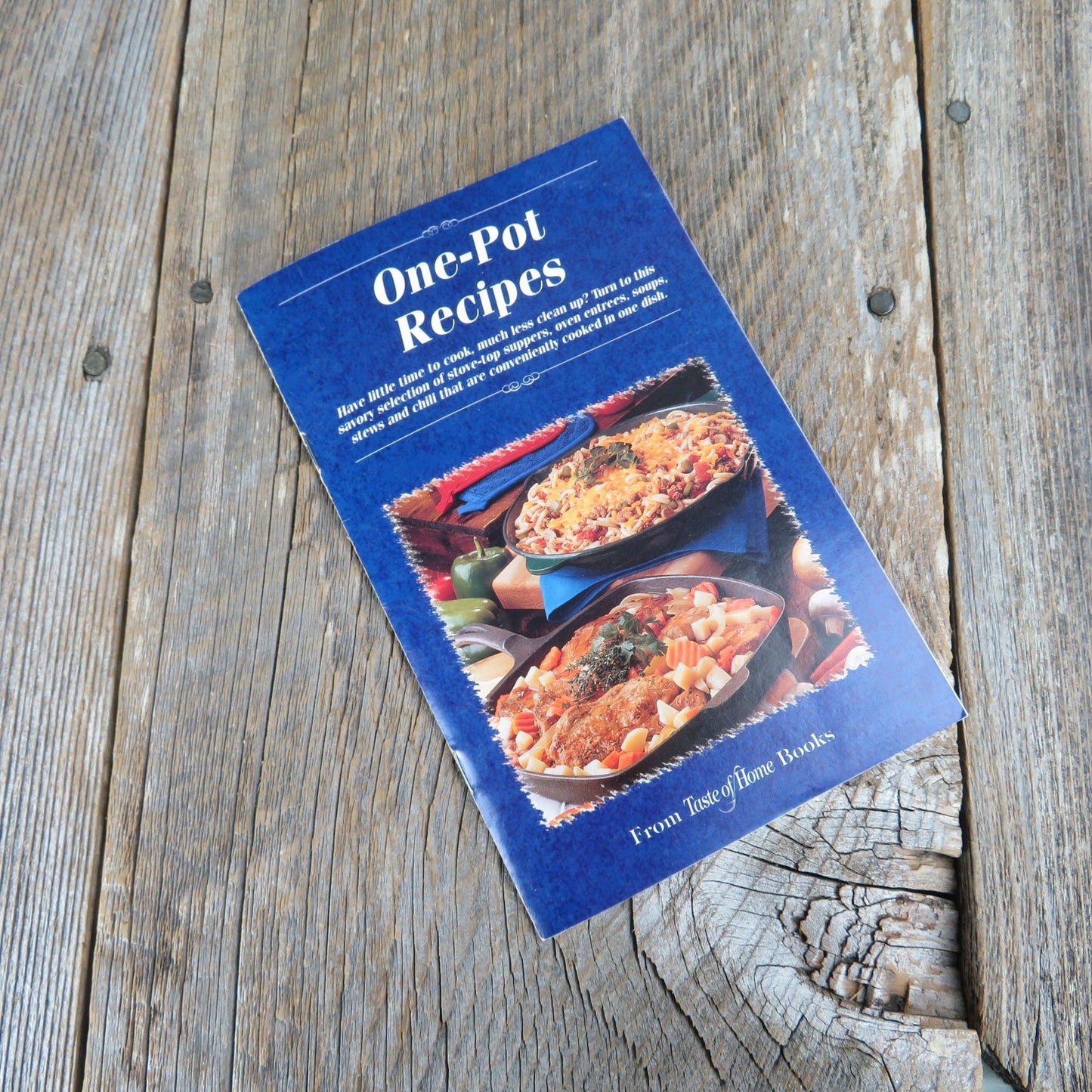 One Pot Recipes Cookbook Taste of Home 2000 Paperback Booklet Casseroles Janaan Cunningham Soups Stews