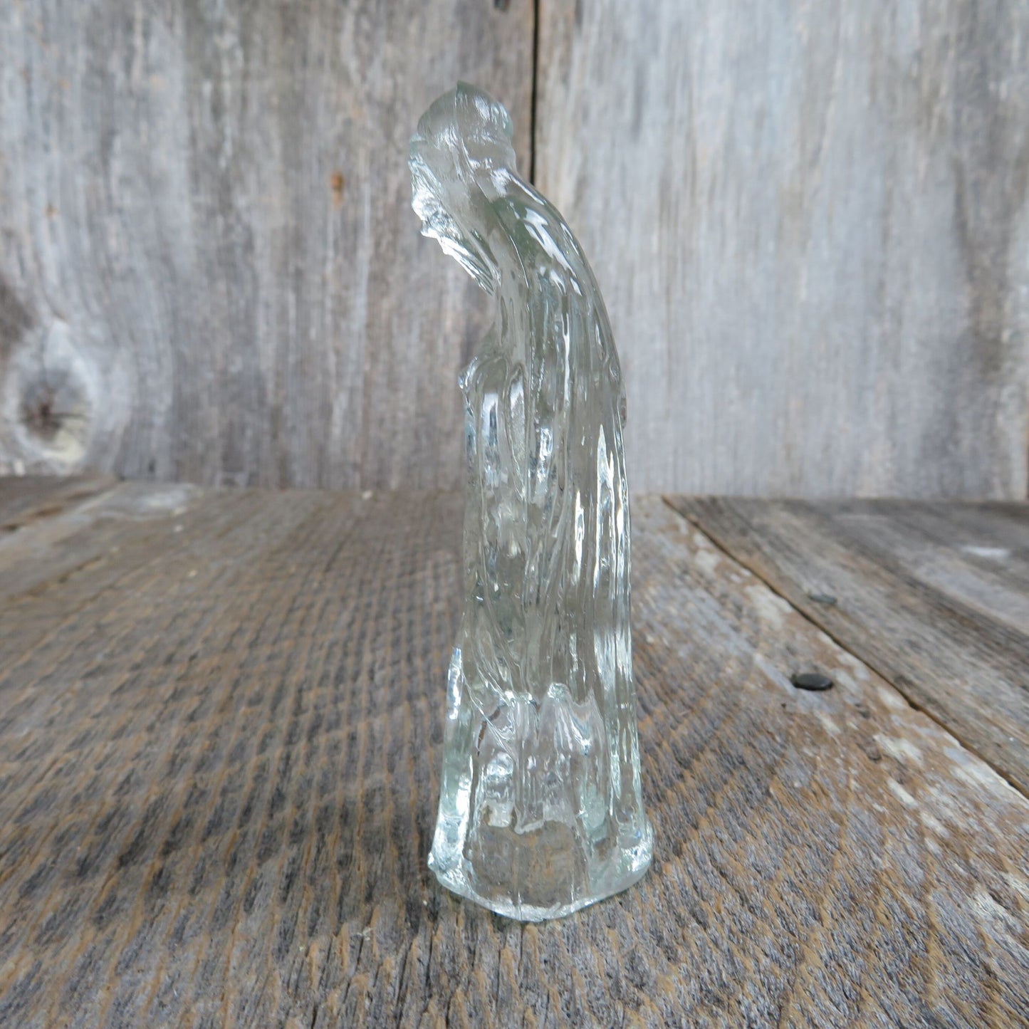 Vintage Figurine Clear Glass Wiseman Wise Men Nativity Replacement Wise Man Part Christmas Story Vintage