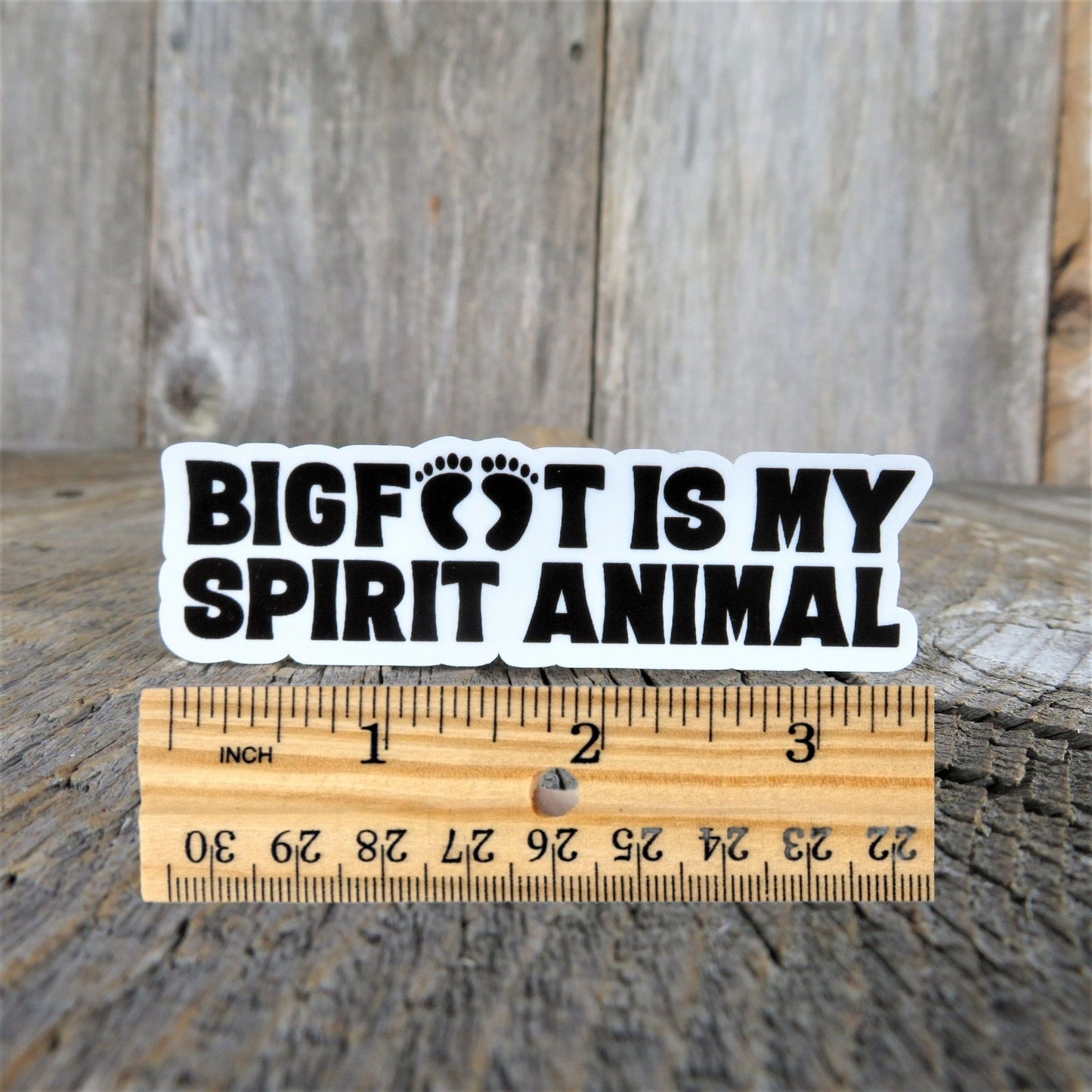 Bigfoot Is My Spirit Animal Sticker Outdoor Life Solitary Waterproof Travel Water Bottle Laptop