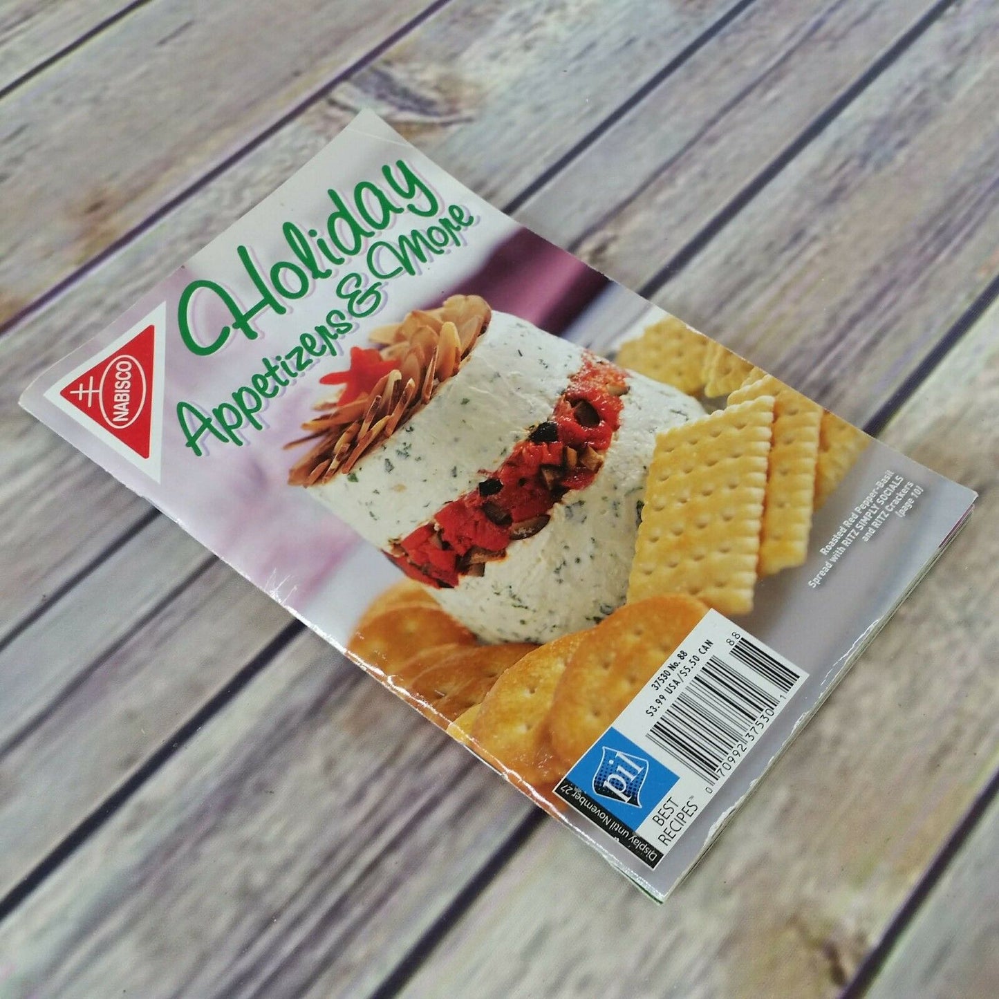 Holiday Appetizers & More Cookbook Nabisco Pamphlet Booklet Grocery Store 2007