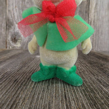 Load image into Gallery viewer, Vintage Mouse Ornament Rescuers Disney Miss Bianca Christmas Flocked Girl - At Grandma&#39;s Table
