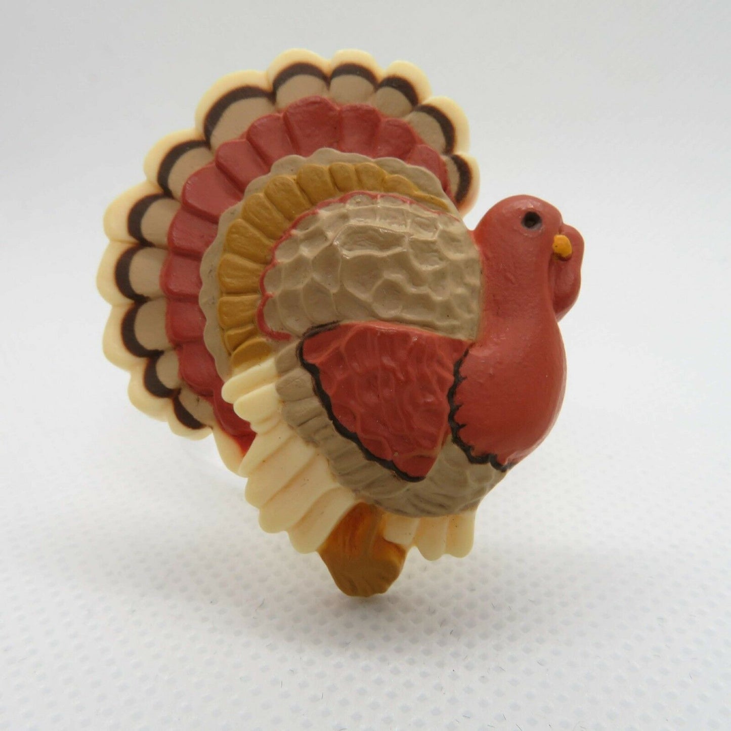 Vintage Turkey Pin Brooch Thanksgiving Fall Hallmark Plastic Holiday - At Grandma's Table