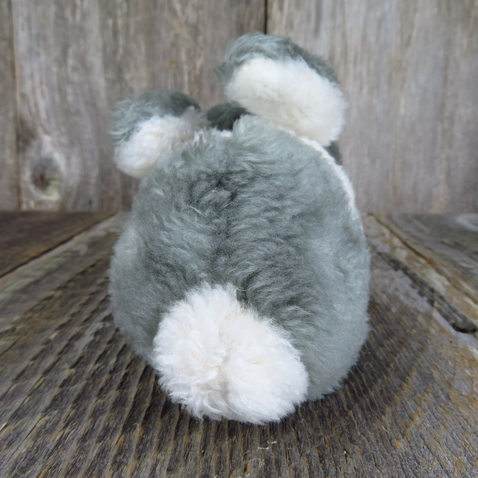 Vintage Bunny Rabbit Plush Stuffed Animal Hare Dakin Easter Gray White Korea - At Grandma's Table