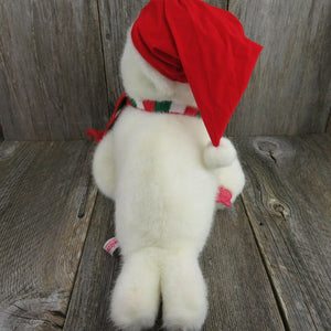 Vintage Seal Plush Sea Lion Russ Swizzel Christmas Stuffed Animal Santa Hat - At Grandma's Table