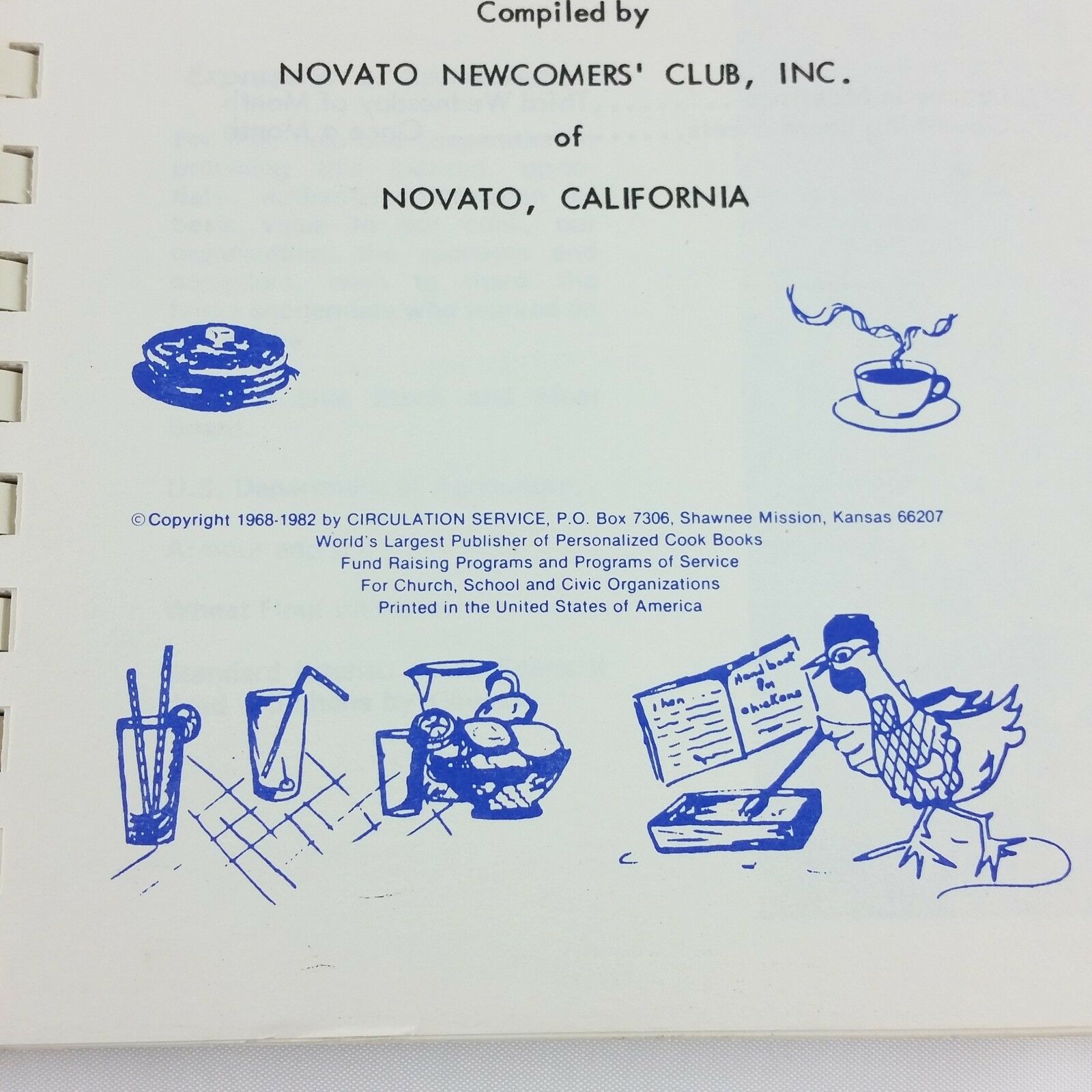 Vintage California Cookbook Navato Newcomer's Favorite Recipes Best Cooks - At Grandma's Table
