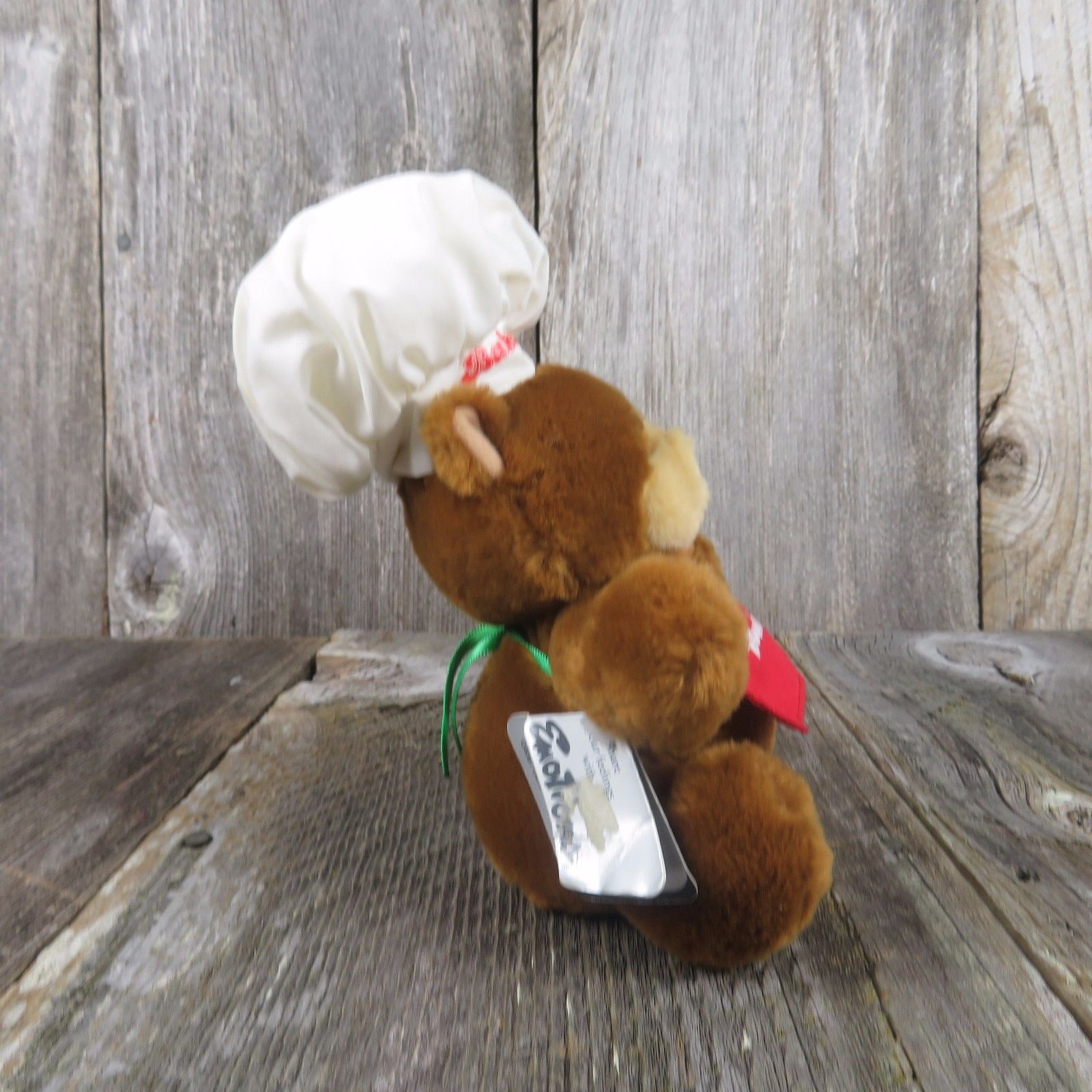 Vintage Teddy Bear Baker Plush Christmas Stuffed Animal Spice Cookies Mattel Emotions - At Grandma's Table