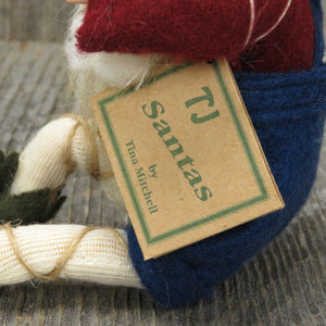 Fisherman Santa Claus Ornament Christmas TJ Santas Tina Mitchell Fish Fishing - At Grandma's Table