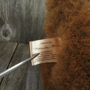Vintage Teddy Bear Plush San Francisco Basic Brown Factory Souvenir Build Stuffed Animal - At Grandma's Table