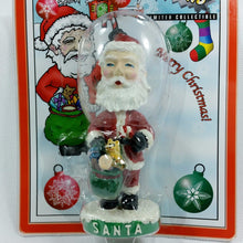 Load image into Gallery viewer, Santa Claus Bobblehead Bobble Dreams Mini Christmas Clip On Ornament Decor 2002 - At Grandma&#39;s Table