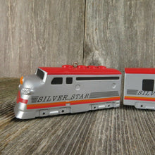 Load image into Gallery viewer, Vintage Train Christmas Ornament Silver Star Die Cast Hallmark 1992 Red - At Grandma&#39;s Table