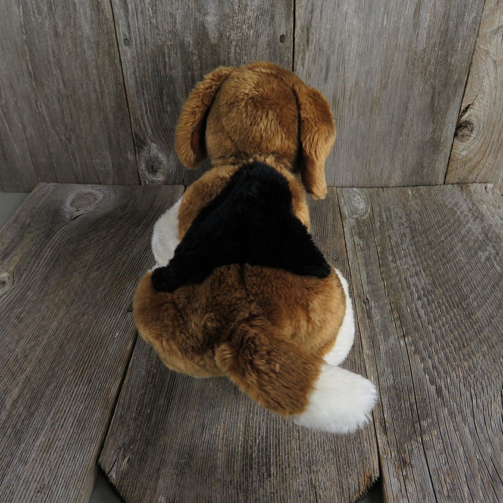 St Bernard Dog Plush Puppy Stuffed Animal Breed Lounging Boxer Beagle Brown - At Grandma's Table