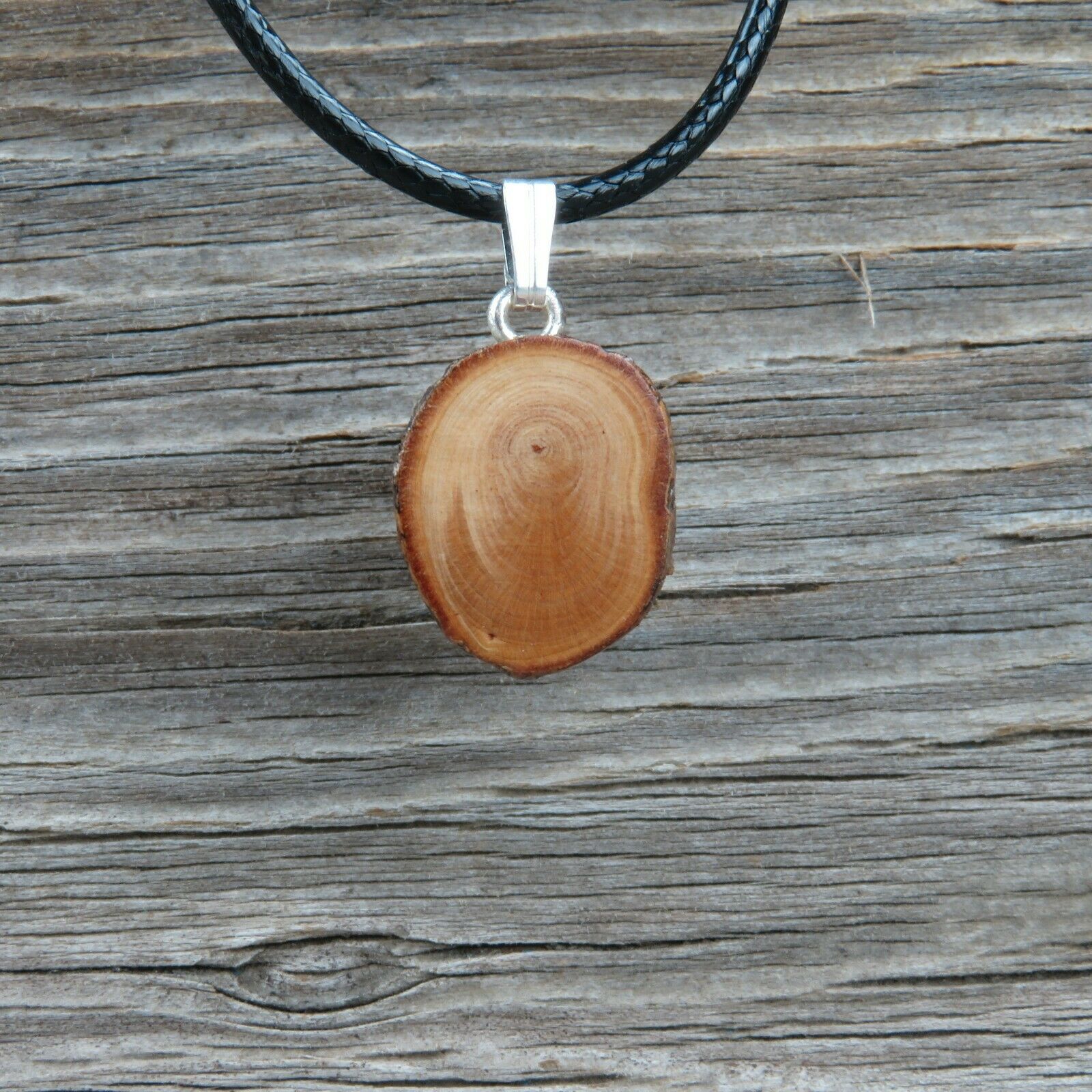 Wood Limb Necklace Pendant Natural Tree Jewelry Handmade California Redwood - At Grandma's Table