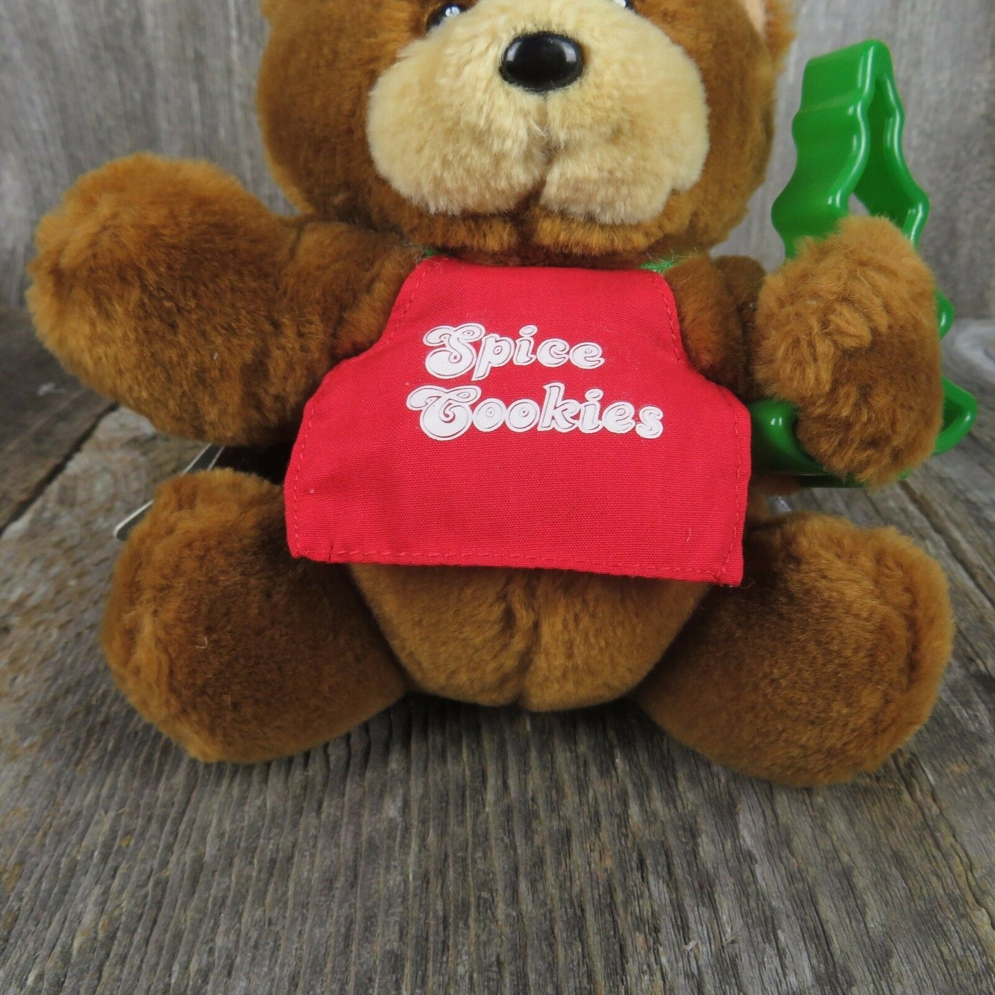Vintage Teddy Bear Baker Plush Christmas Stuffed Animal Spice Cookies Mattel Emotions - At Grandma's Table
